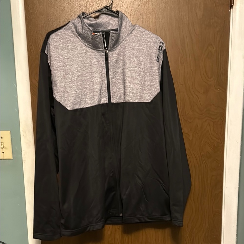 And1 Black and Gray Lightweight Jacket with Color-Block Design size XL